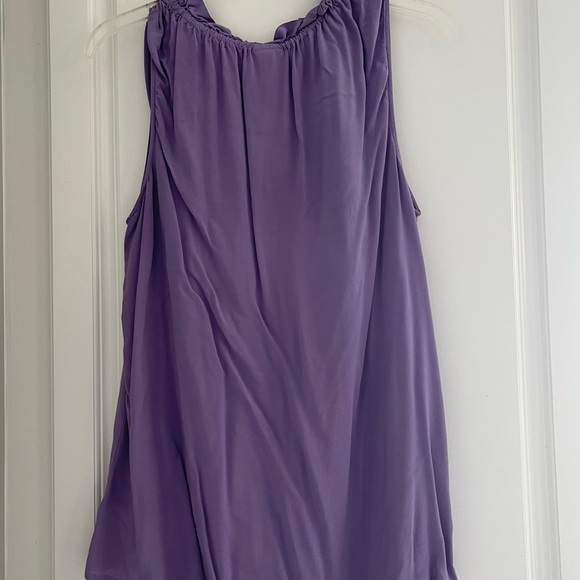 Torrid Lavender Challis Pintuck Tank Top 00 - Picture 6 of 7